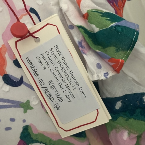 Banjanan dress NWT midi size S/XS Whimsical goat lion rabbit eagle MSRP$380 - Picture 14 of 17